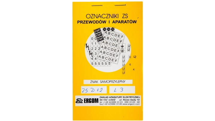 Znaki samoprzylepne ZS D12/L3 E04ZP-02030400700