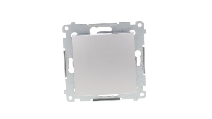 Simon 54 Przycisk pojedynczy, szybkozłącza, srebrny mat DP1.01/43
