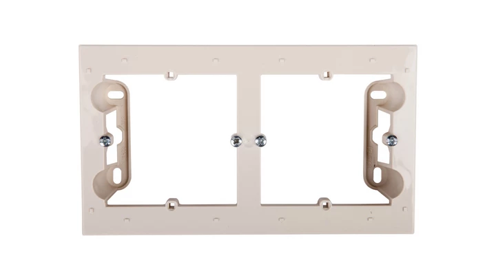 Simon 54 Premium Puszka natynkowa podwójna płytka kremowa DPN2/41