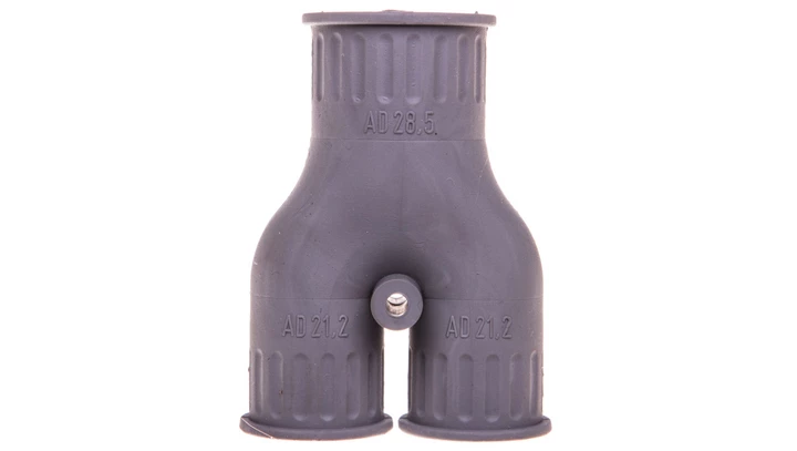 Rozdzielacz Y do węży osłonowych SILVYN KLICK-Y TPE 2x16/1x21 szary 56000150