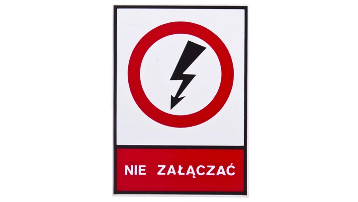 Tabliczka /znak zakazu/ TZZ 74x105S E04TZ-01031120200 /10szt./