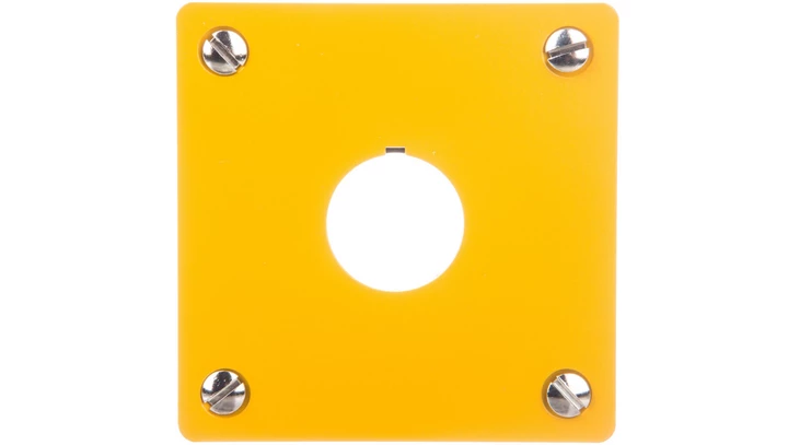 Płyta czołowa do montażu podtynkowego 1-otwór (żółta) 22mm M22-EY1 216542