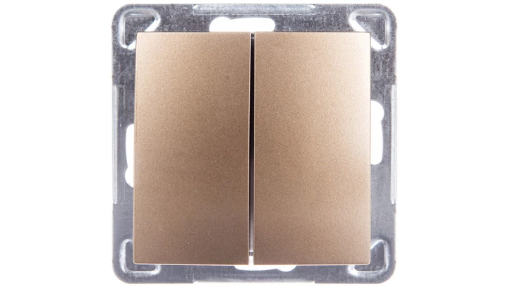 IMPRESJA Łącznik schodowy + pojedynczy złoty metalik ŁP-9Y/m/28