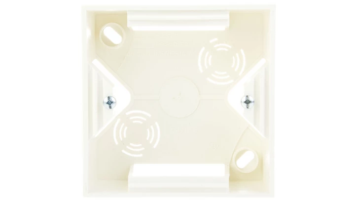 AS Puszka natynkowa pojedyncza ecru PNP-1G/27