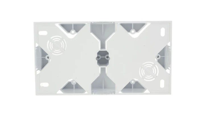 AS Puszka natynkowa podwójna biała PNP-2G/00