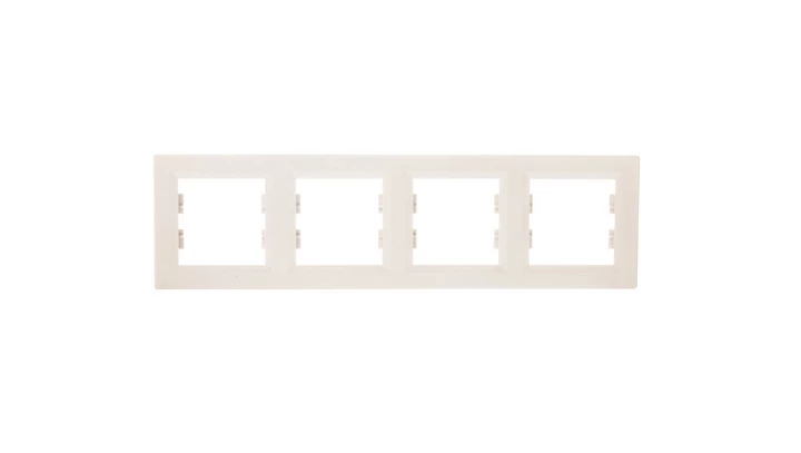 ASFORA Ramka poczwórna pozioma kremowa EPH5800423