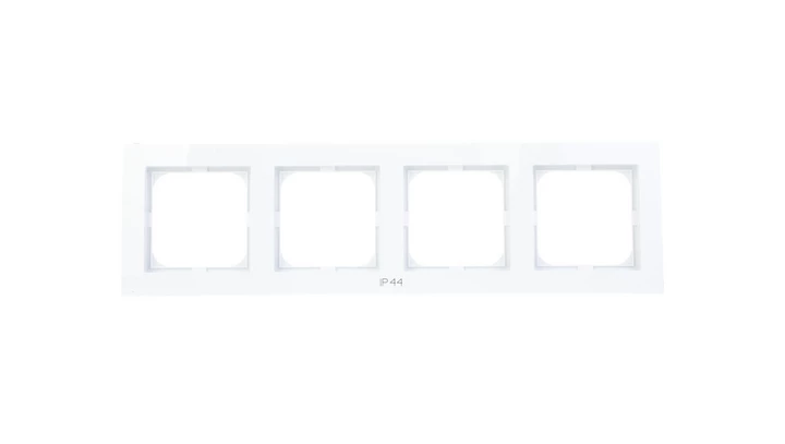 AS Ramka poczwórna do łączników IP44 biała RH-4G/00