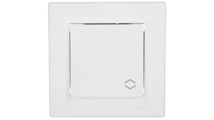 Łącznik Asfora schodowy zaciski śrubowe biały z ramką EPH0400321