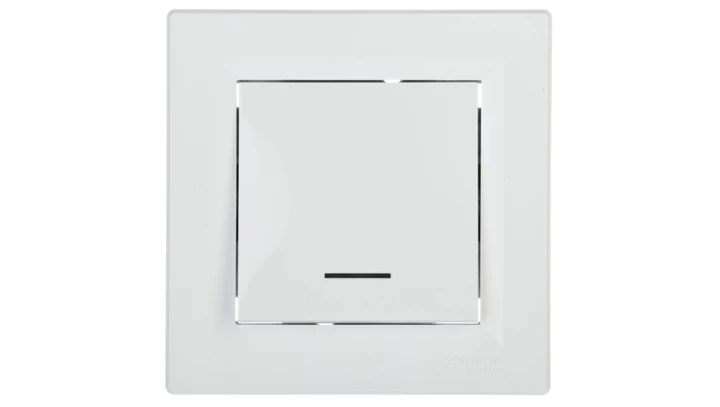 Łącznik Asfora schodowy z podświetleniem zaciski śrubowe biały z ramką EPH1500321