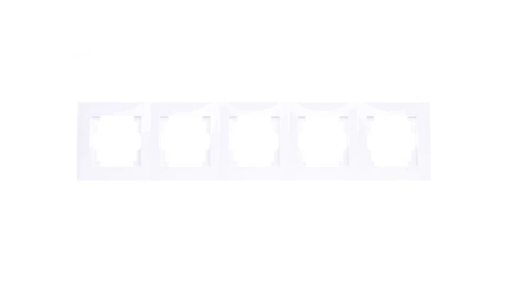 CARLA Ramka pięciokrotna biała 1775-00