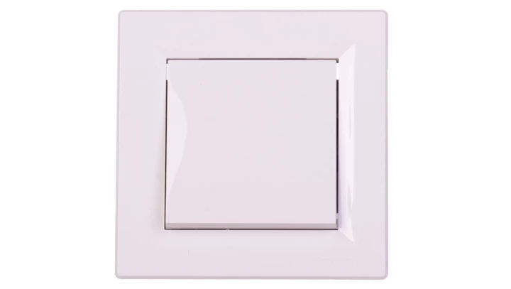 Łącznik Asfora pojedynczy biały z ramką EPH0100121