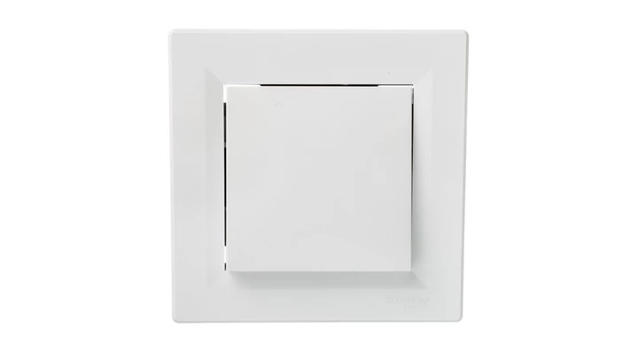 Łącznik Asfora pojedynczy dwubiegunowy biały z ramką EPH0200121