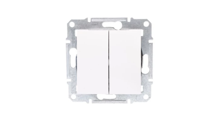 ASFORA Łącznik świecznikowy bez ramki biały EPH0301421