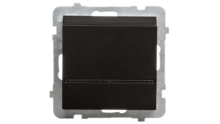 SONATA Łącznik hotelowy z podświetleniem czarny metalik ŁP-15RS/m/33