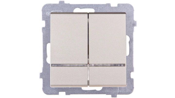 SONATA Łącznik świecznikowy z podświetleniem szampański złoty ŁP-2RS/m/39