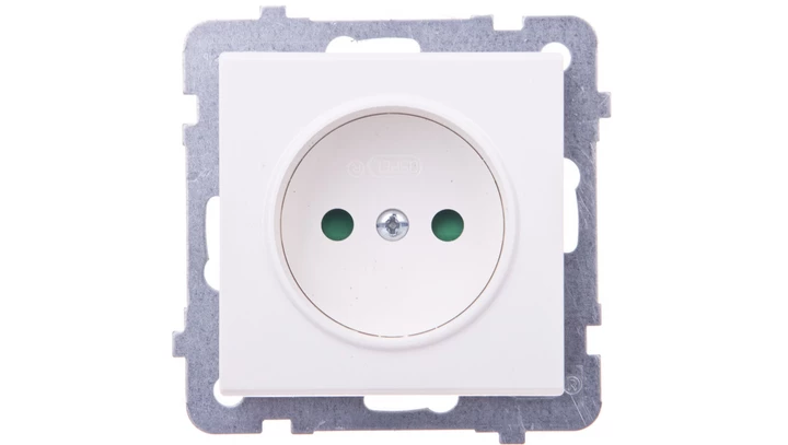 SONATA Gniazdo pojedyncze b/u z przesłonami ecru GP-1RP/m/27