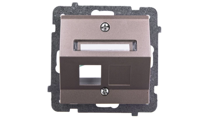 SONATA Obudowa gniazda komputerowego pojedynczego skośna szampański złoty GPK-1RS/p/39