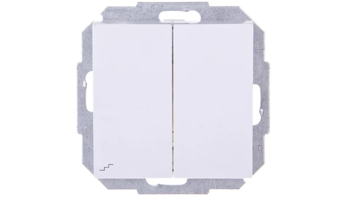 Sentia Łącznik schodowy podwójny 10A biały 1418-10