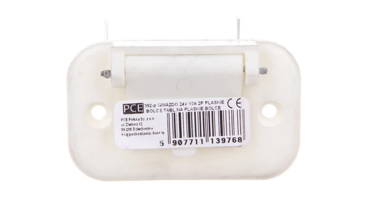 Gniazdo tablicowe 10A 2P 20-25V fioletowe IP44 362-P