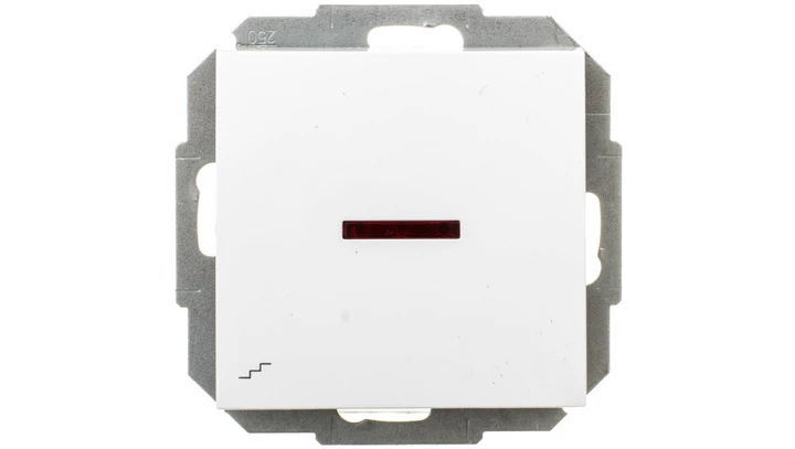 Sentia Łącznik schodowy 10A z podświetleniem biały 1425-10