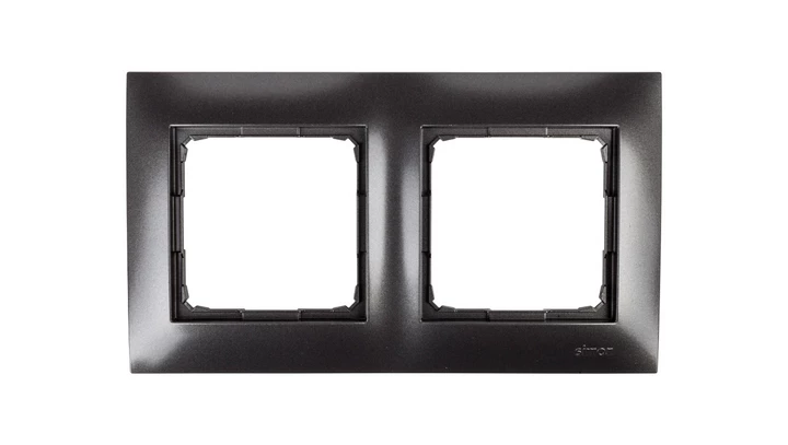 Simon 54 Premium Ramka podwójna antracyt DR2/48