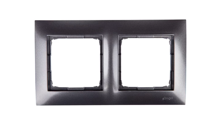 Simon 54 Premium Ramka podwójna antracyt /do karton-gips/ DRK2/48