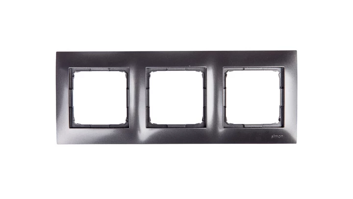 Simon 54 Premium Ramka potrójna antracyt /do karton-gips/ DRK3/48
