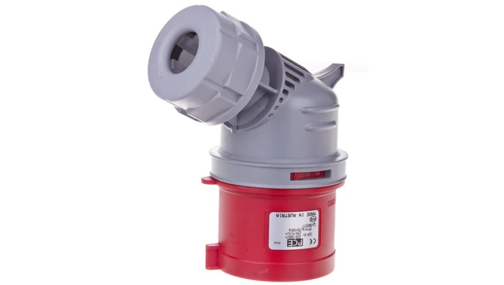 Wtyczka przenośna 32A 5P 400V czerwona IP44 8025-6TT