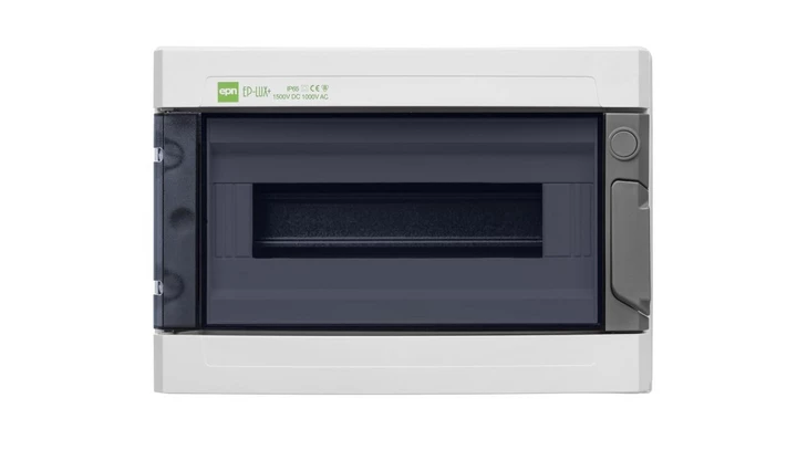 Rozdzielnica hermetyczna EP-LUX natynkowa 1x12 1500V DC 1000V AC PE+N dymny IP65 1954-01