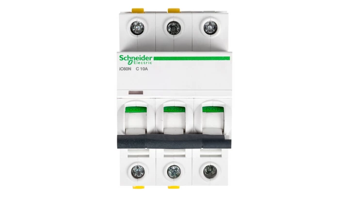 Wyłącznik nadprądowy 3P C 10A 6kA AC iC60N-C10-3 A9F04310