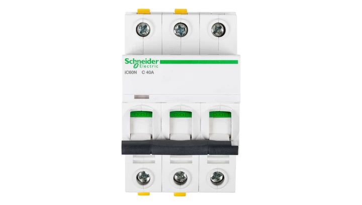 Wyłącznik nadprądowy 3P C 40A 6kA AC iC60N-C40-3 A9F04340
