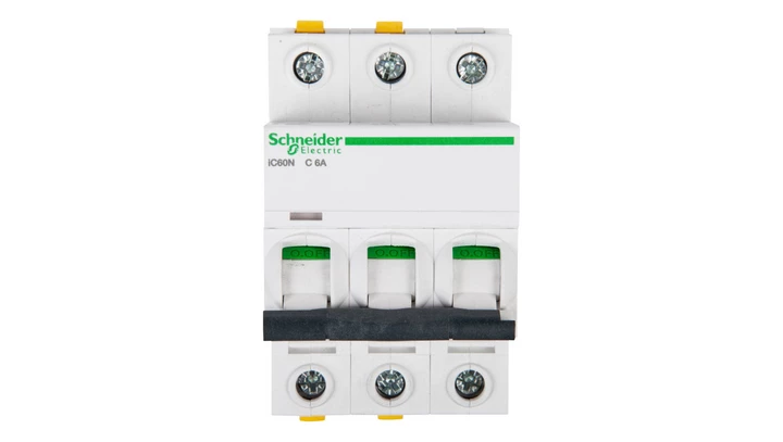 Wyłącznik nadprądowy 3P C 6A 6kA AC iC60N-C6-3 A9F04306