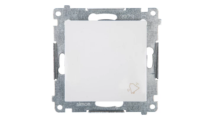 Simon 54 Przycisk /dzwonek/, szybkozłącza, biały DD1.01/11