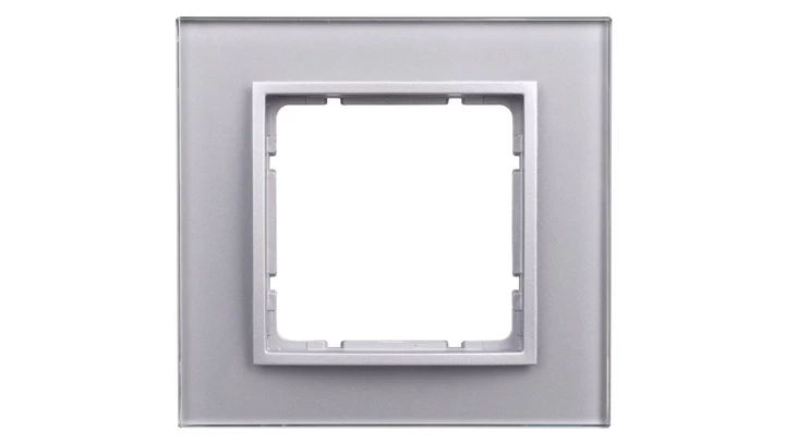 Berker B.7 Ramka pojedyncza szklana aluminiowa 10116414