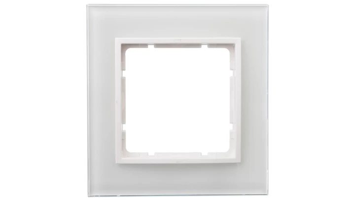 Berker B.7 Ramka pojedyncza szklana śnieżnobiała 10116909