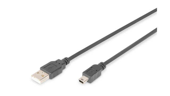 Kabel USB 3m czarny USB A/M wtyk - miniUSB B/M wtyk s/USB 2.0 AK-300108-030-S