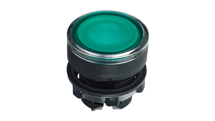 Napęd przycisku zielony z podświetleniem z samopowrotem ZB5AW333