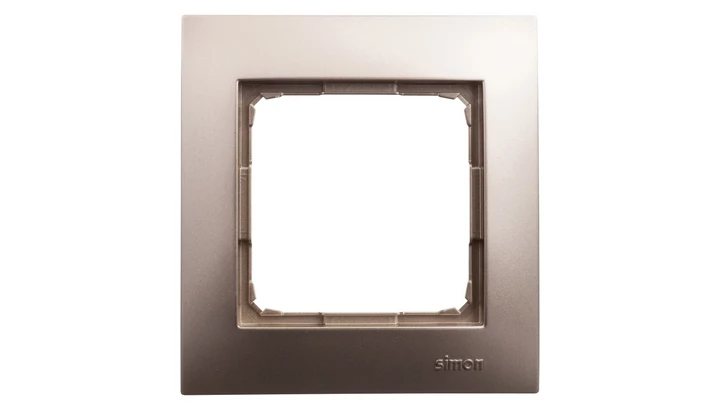Simon 54 Premium Ramka pojedyncza złoty mat DR1/44