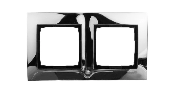 Simon 54 Premium Ramka podwójna metalowa chrom DR2/63