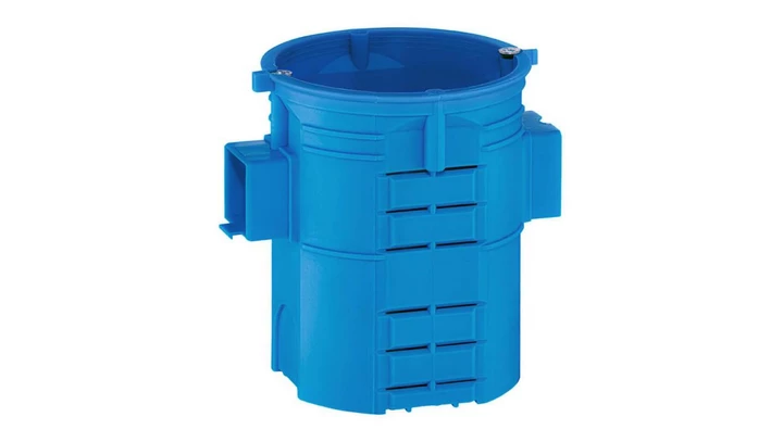 Puszka podtynkowa supergłęboka (80mm) ze śrubami niebieska S60Gw 34009203 /35szt./