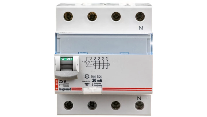 Wyłącznik różnicowoprądowy P 304 4P 25A 0,03A Typ F (HPI) SERII DX3 411694