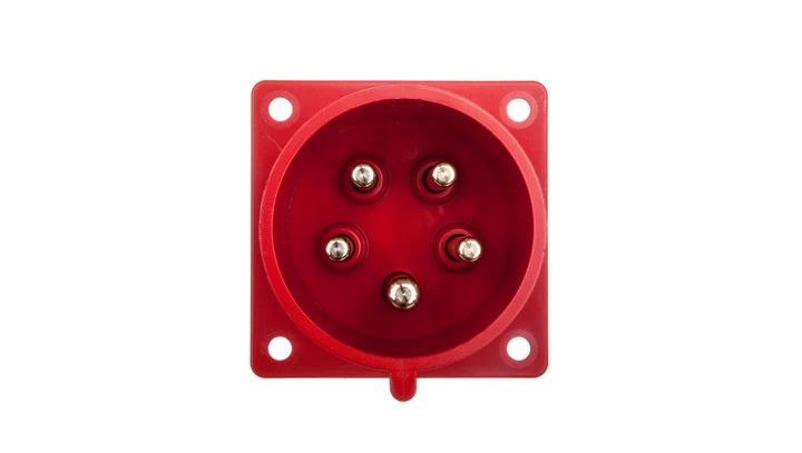 Wtyczka tablicowa 32A 5P 400V czerwona IP44 625-6f7