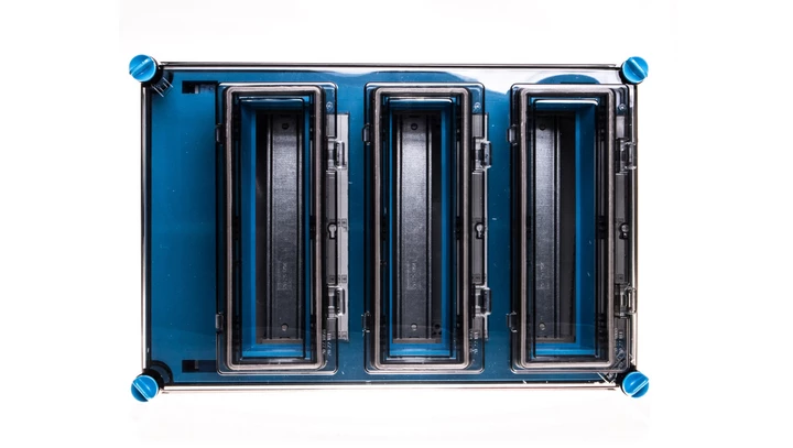 Skrzynka modułowa Mi, IP 65, wlk.3 - 3x12 modułów, z zac.Fixconnect i 3 okienkami Mi 1333 2000605