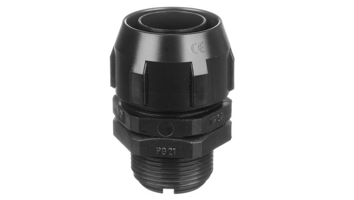 Dławnica do rur ochronnych PG21 IP66 czarna WPD 21/21 E03DK-07030100601