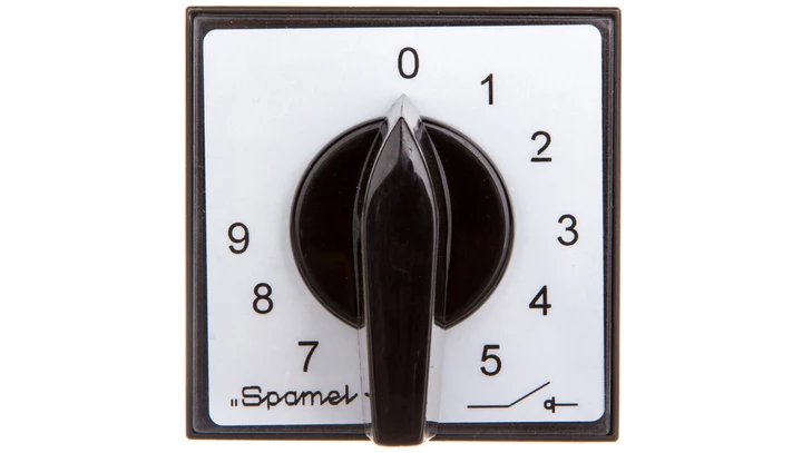 Łącznik krzywkowy 0-1-2-3-4-5-6-7-8-9 16A 1P do wbudowania ŁK16R-5.12102\PO3