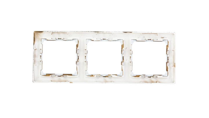 VALENA Ramka potrójna pozioma wenge/srebro 770373