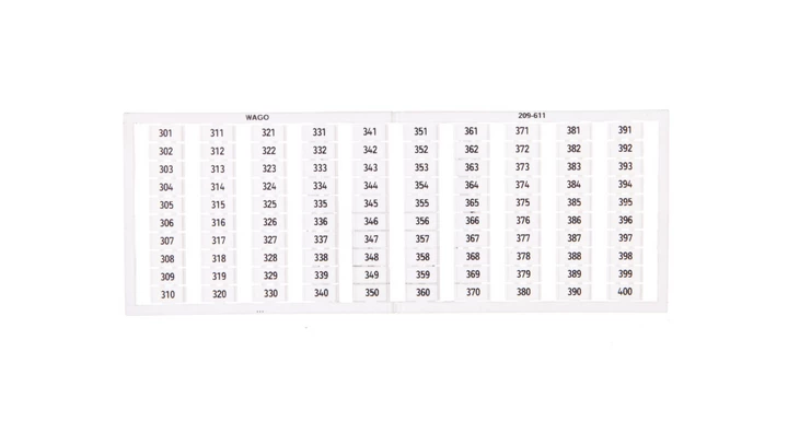 Ramka z oznacznikami 50x 11/12 209-523 /5szt./