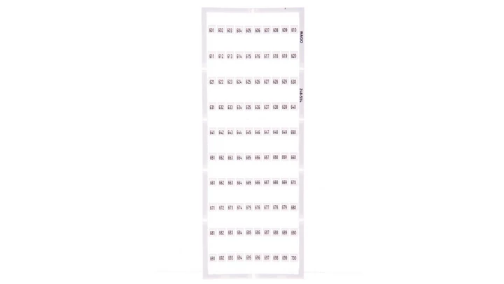 Oznaczniki Mini-WSB 1x 601-700 biały 248-514 /5szt./