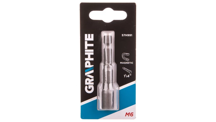 Nasadka magnetyczna 6 x 65 mm, trzpień 1/4