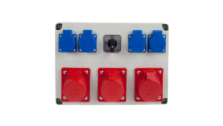 Zestaw gniazd 3x16A 5P + 4x16A 230V + 01 9080556W